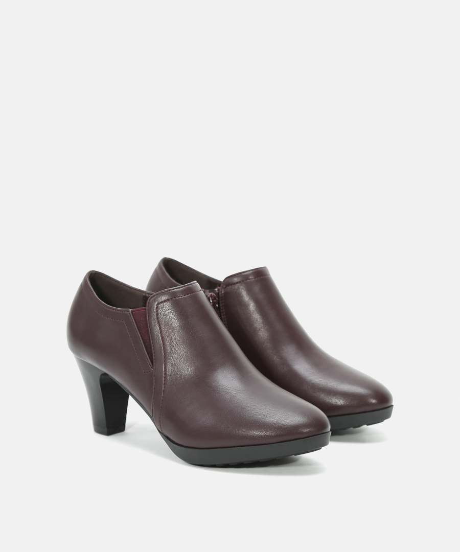 Zapatos tobilleros tacón ancho image number null